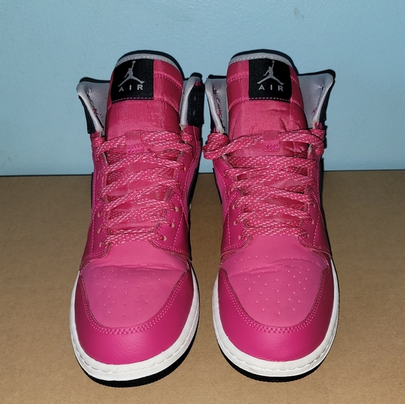 Nike Jordan 1 Retro High GG Vivid Pink 7Y - Picture 6 of 10